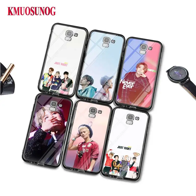 

Black Silicone Case Korea Got7 Pop Never ever for Samsung Galaxy j8 j7 j6 j5 j4 j3 Plus Prime 2018 2017 2016 Phone Bag Cover