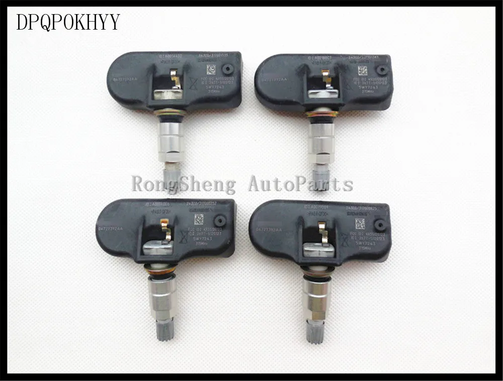 DPQPOKHYY набор (4) Новый OEM 04727392AA для CHRYSLER датчик предварительного контроля шин