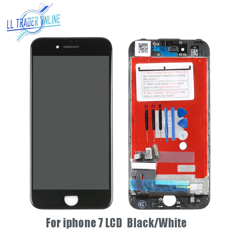 

LL TRADER Black/White Pantalla LCD For iPhone 7 7g Display LCD Touch Screen Replacement AAA Quality Assembly Digitizer No Dead