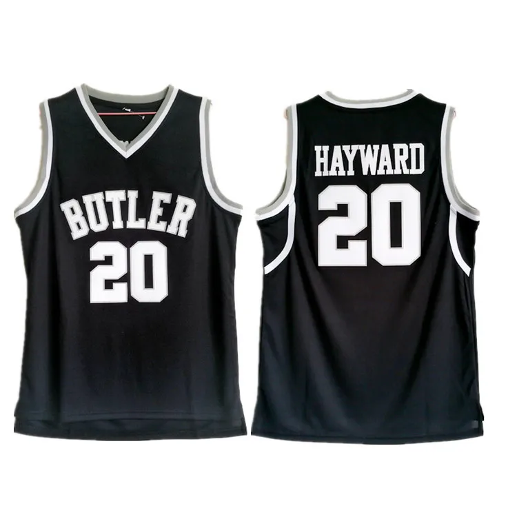 2019 Ediwallen Butler Black 20 Gordon Hayward Jersey College University