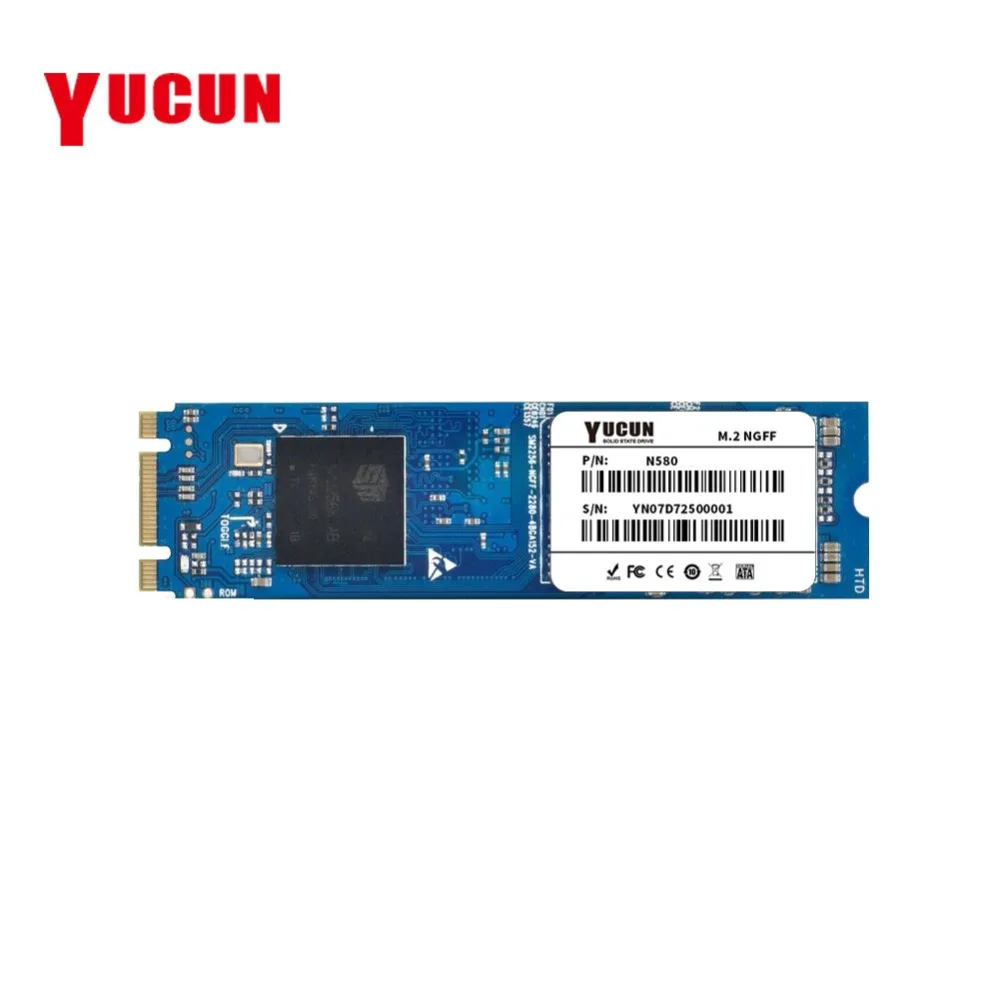Yucun M.2 SSD 120 ГБ Внутренний твердотельный накопитель 128 2280 NGFF для планшетного