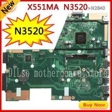 KEFU x551ma For ASUS X551MA Laptop Motherboard motherboard N3520 X551MA motherboard 90NB0480-R00100 REV2.0 100% tested