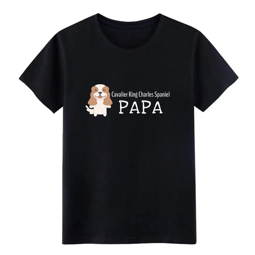 

Men's Cavalier King Charles Spaniel Papa t shirt Designing Short Sleeve S-XXXL Pictures Loose Breathable Spring Family shirt