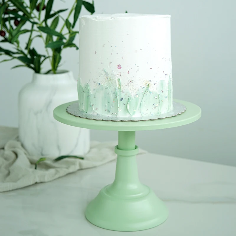 SWEETGO Grün kuchen steht 10 zoll fondant dessert halter kuchen pops hochzeit tisch dekorieren werkzeuge dessert party lieferanten Online