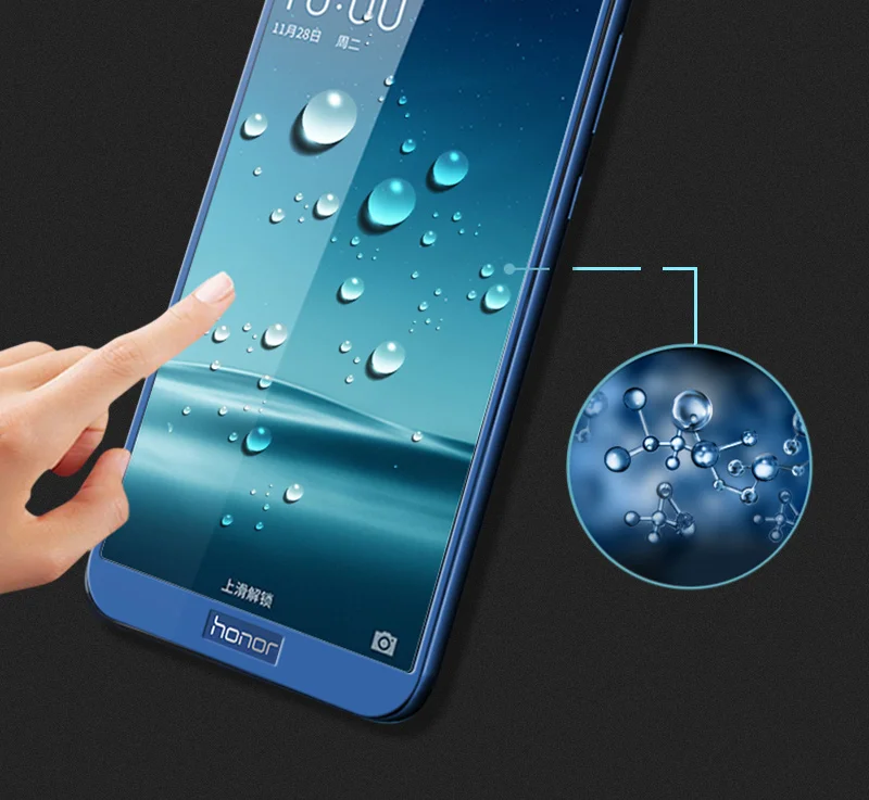 TOMKAS For Huawei Honor 9 Glass Screen Protector Frame Tempered Film Scratch Proof For Huawei P8 Lite 2017 Honor 9 8 Lite Glass
