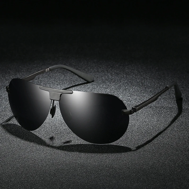  Men Metal Frame Night Vision Driver Glasses Polarized Sunglasses Cycling Men's Hd Vision Driving Go