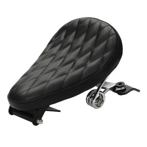 

Black Tuck & Roll Springs Leather Solo Seat Kit for Harley Sportster 883 1200 XL
