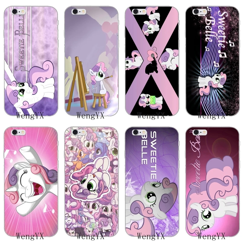 Милый мягкий чехол my little pony Sweetie Belle для Huawei Honor 4c 5c 5x 6x V10 Y5 Y6 Y7 II Mate 7 8 9 10 P8 P9 P10 Lite plus