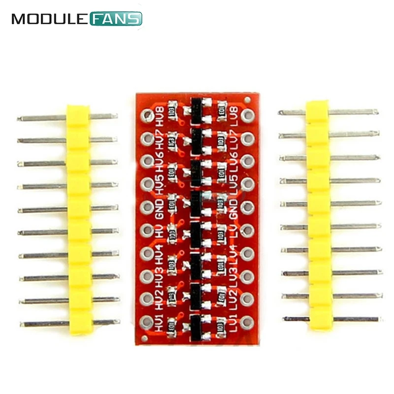 

2PCS I2C IIC 8 Channel Logic Level Converter Module Bi-Directional Module For Arduino Step Up 3.3V To 5V