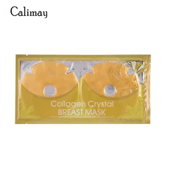 

1 Pairs Collagen Breast Mask Crystal Gold Breast Chest Masks Anti Ageing Skin Care Mask Breast Care Film Drop Shipping