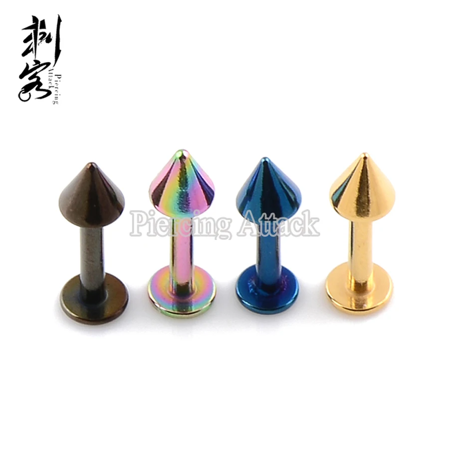 Labret//Chin Stud w//Ball 3mm 14 Gauge 5//16/" Steel Body Jewelry