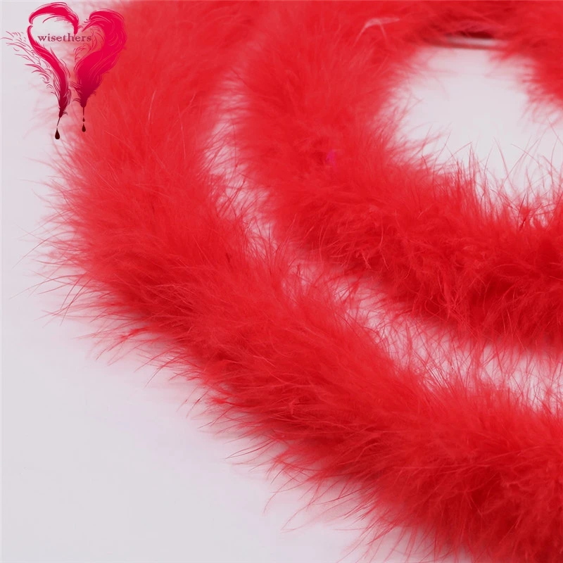 red marabou feather boa 3