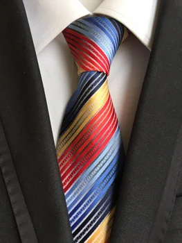 

8cm Bridegroom formal tie wedding party necktie with colorful diagonal stripes