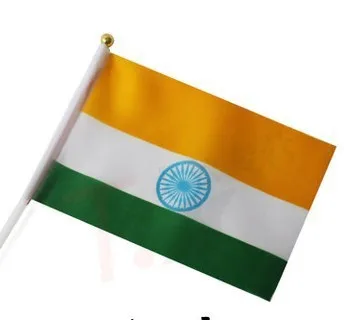 14 * 21 cm India hand signal waving flag small banner flags | Дом и сад