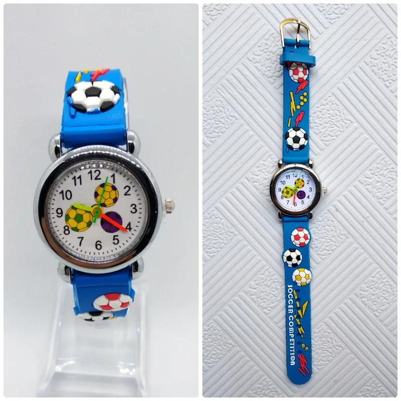 HBiBi бренд мультфильм футбольные часы для детей часы для обувь девочек мальчиков студент часы ребенок кварцевые наручные часы Relogio коль Saati
