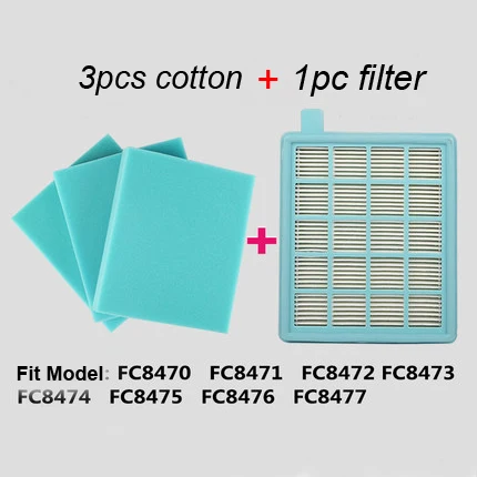 

4pcs/Lot Filter Mesh Hepa Filter Buffalo-Mistral For Philips Vacuum Cleaner FC8645 FC9320 FC9321 FC9322 FC9323 FC9324 FC9325