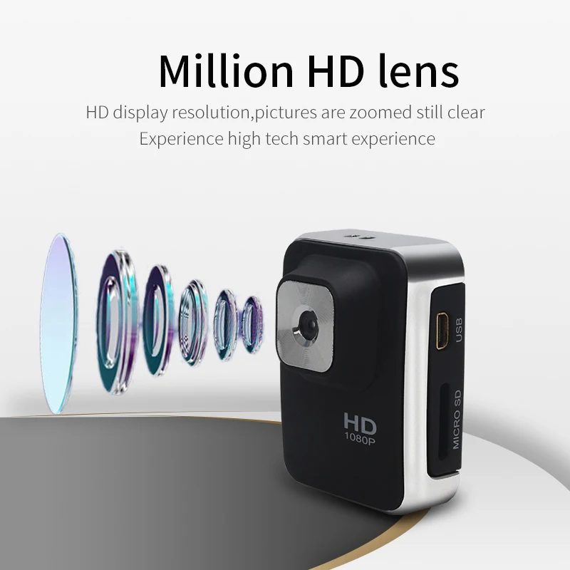 Sovawin мини камера CMOS ночного видения 1080p Full HD видео рекордер портативный DVR 12mp Спорт