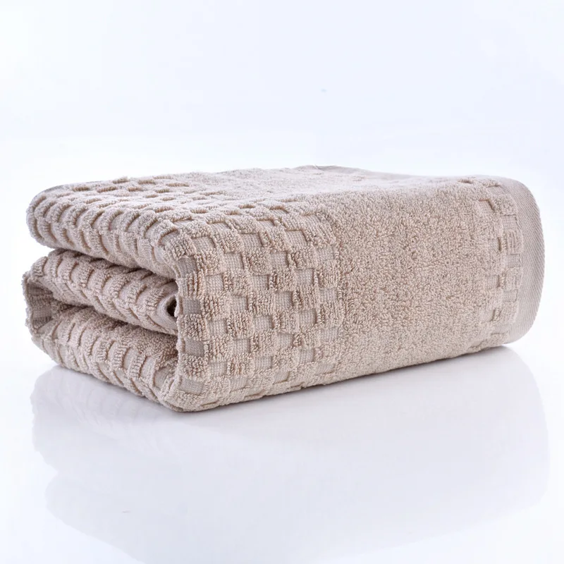 Luxury Terry Cloth Cotton Bath Towel Home Hotel Plaid Camping Large Shower Towels Bathroom Serviette De Bain 70x140cm