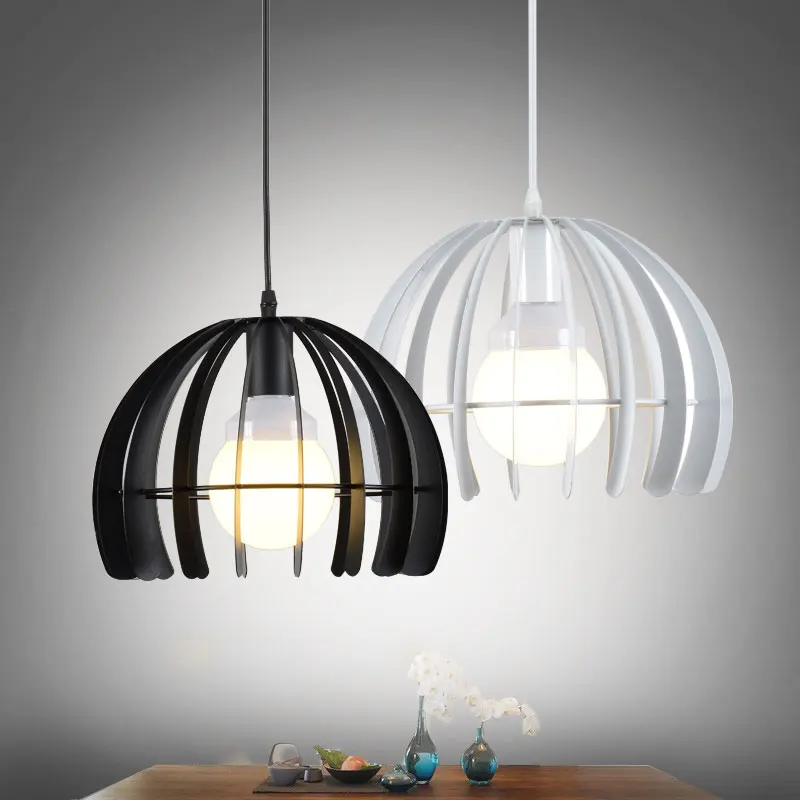 elegant design wrought iron simple modern pendant lamp with LED bulb