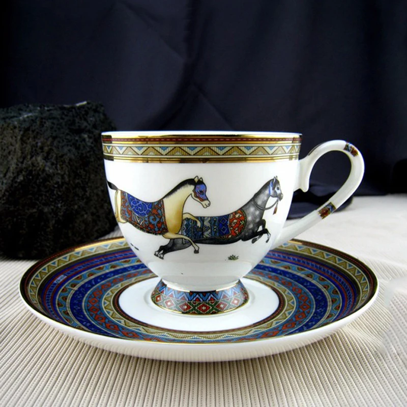 YeFine Ceramics Black Tea Cups British Style Ceramic ...