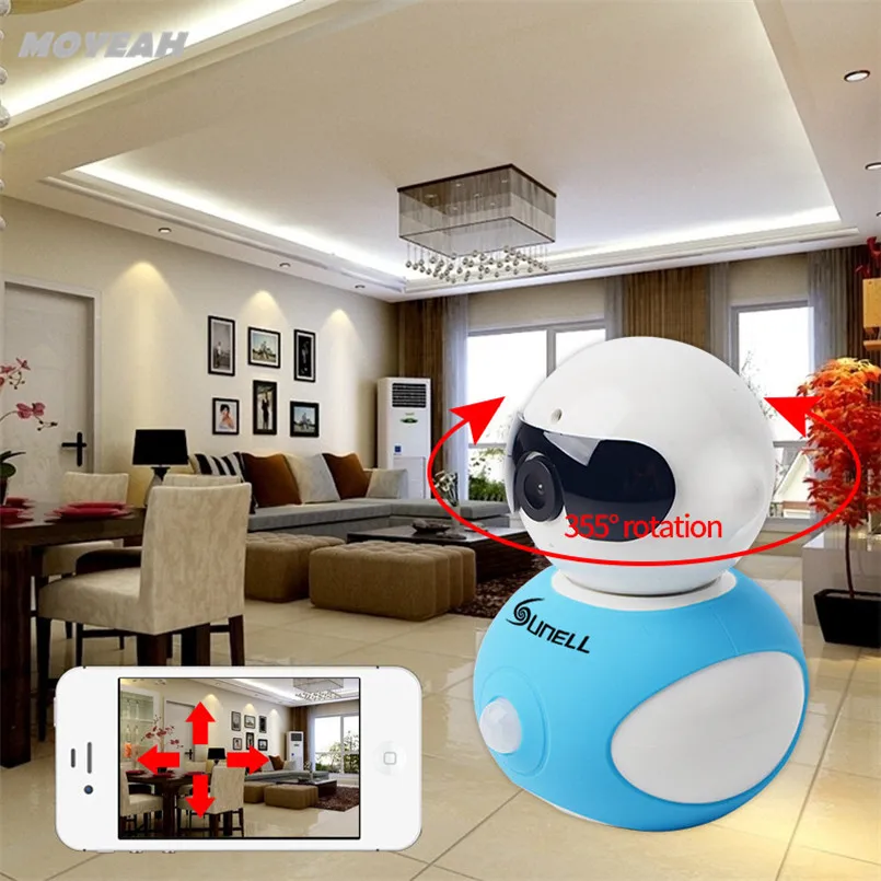 

Q3T0 Camera 355 Degree monitoring without dead Angle IP Camera With Pan And Tile MOYEAH