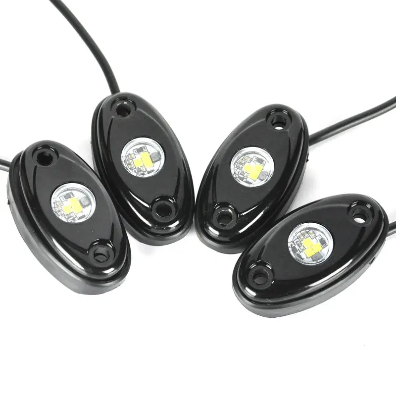4 X Pods Музыка Мини Bluetooth RGB светодиодный свет рок для внедорожных Автомобильные дневные ходовые огни для джипа автомобиля и Ford автомобиля