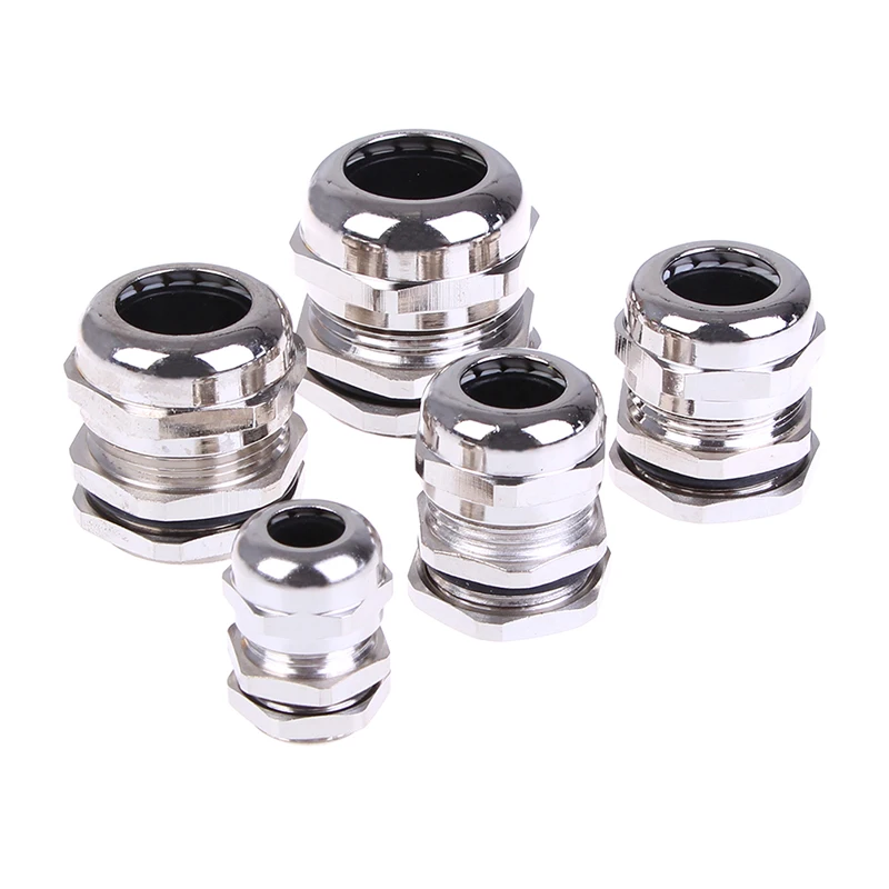 1 Pcs pg9 pg13.5 pg16 pg19 pg21Waterproof Connector Cable Gland  Stainless Steel