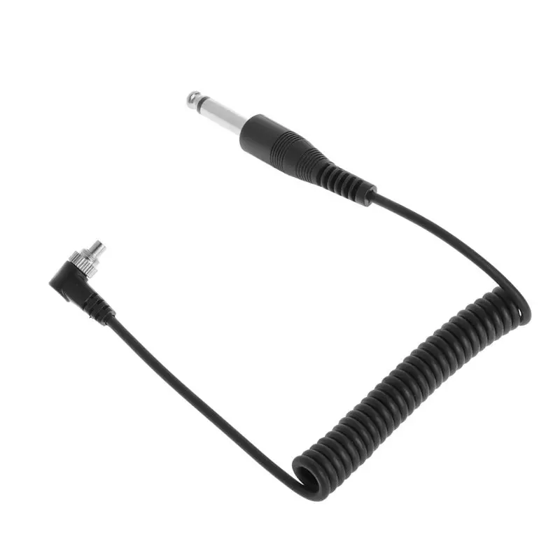 

6.35mm PC Flash Sync Cable Plug to Male Screw Lock for Trigger Studio Light Pipe EY