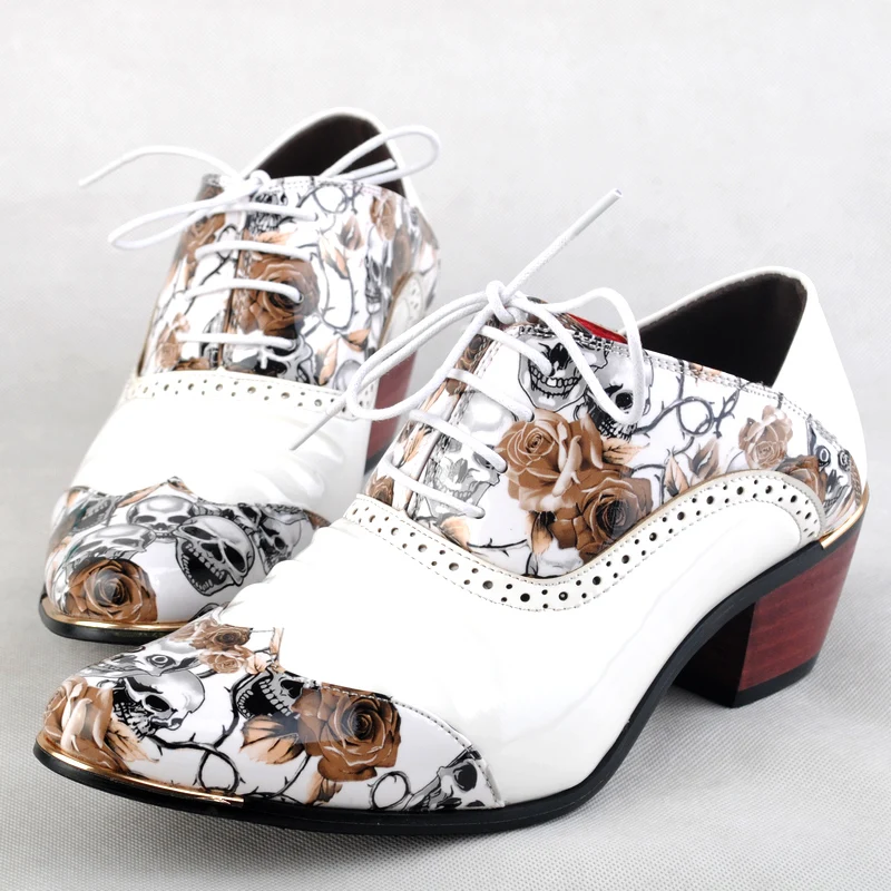 

patent leather new arrival Italian flower lace up shoes Handmade men glamourous designs luxury loafers men wedding party shoes