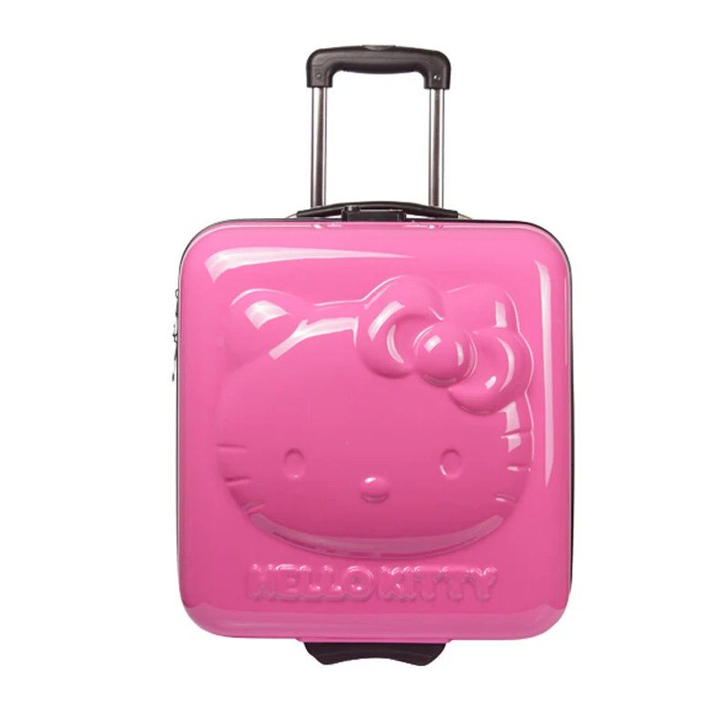 Hot!lovely Hello Kitty 18 Inches Girl Students Cartoon Pull Rod Box Trolley Case 3d Child Travel Luggage Suitcase Boarding Box With The Best Service Luggage & Travel Bags Carry-ons