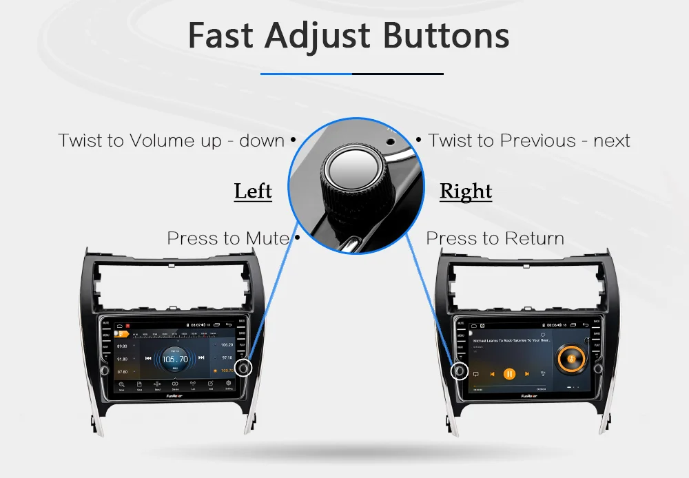 Sale Funrover 8 core android 9.0 car dvd multimedia for Toyota Camry 50 2012 2013 2014 radio gps navigation system navi stereo DSP BT 2