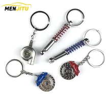 1 шт. черный обод колеса брелок автомобильное колесо Nos турбо брелок металлический с тормозным колесо диск брелок со ступицей авто аксессуары