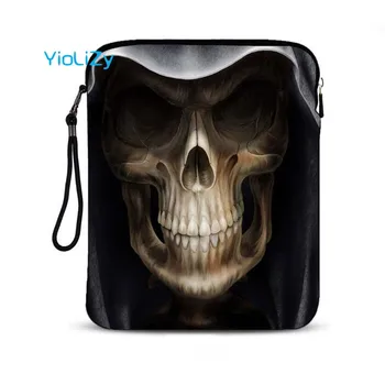 

Skull print 9.7 inch laptop bag women smart PC tablet Case notebook protective skin Cover sleeve For Apple iPad Air pro IP-3221