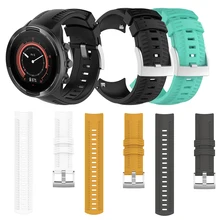 Силиконовый спортивный браслет ремешок для SUUNTO 9 Multisport gps часы 5 цветов замена ремешок Браслет Ремни для SUUNTO 9