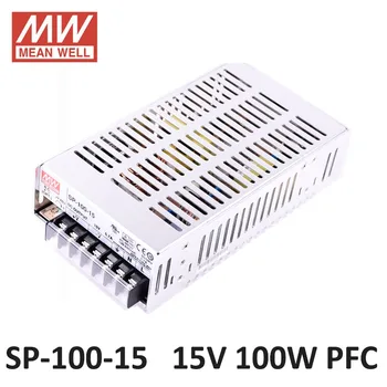 

MEAN WELL SP-100-15 Switching Power Supply 15V 6.7A 100W PFC function 85-264VAC input LED power supply driver DC 6.7A 15V
