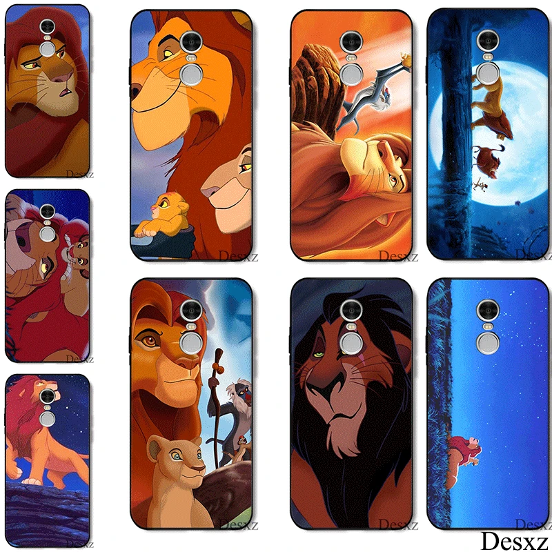 

Desxz Silicone Tpu Cell Phone Case Lion King For Xiaomi Redmi Note 5 6 4 4X 7 Pro 5A GO Prime Cover