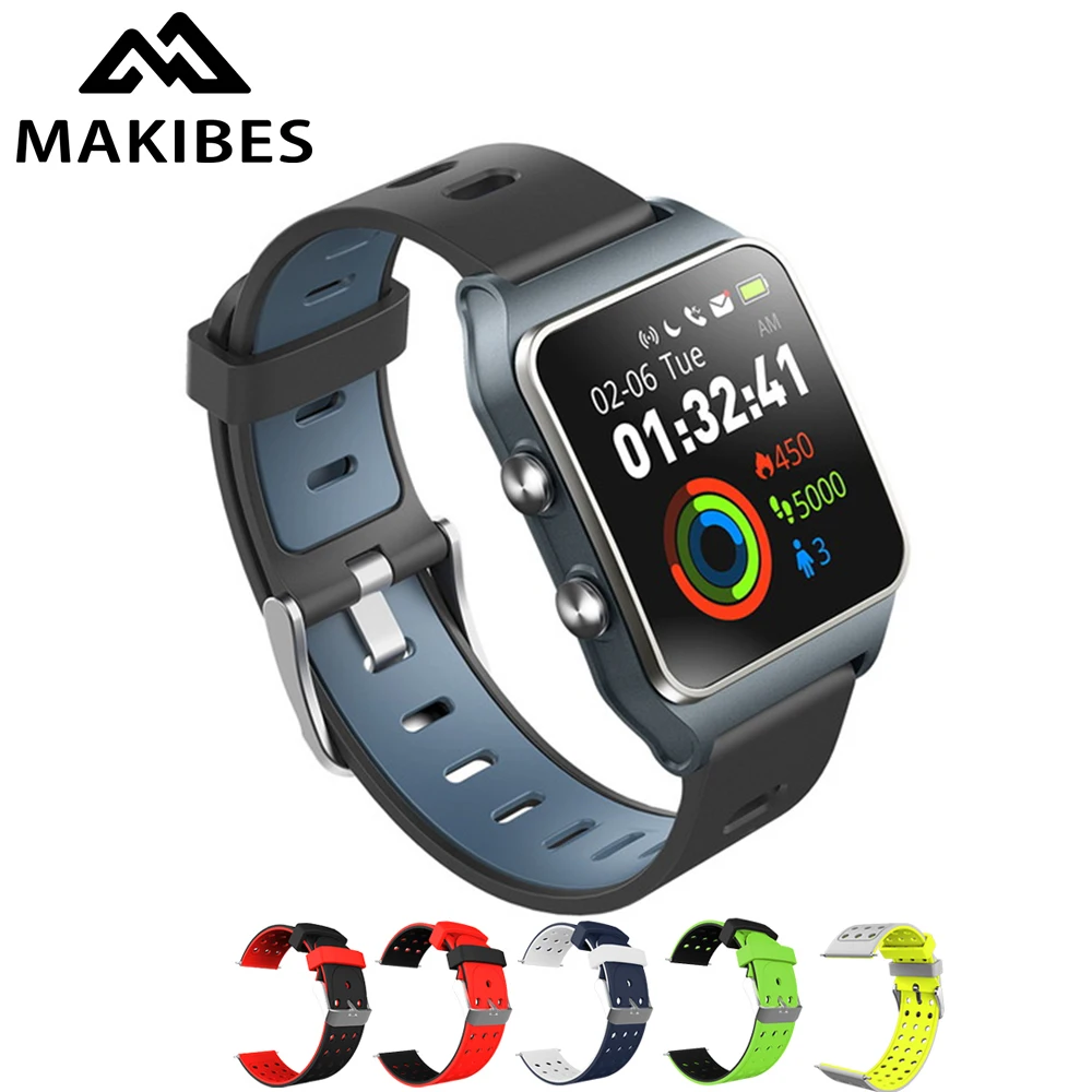 Baratos Reloj inteligente Makibes BR3 17 tipos de pulsera Strava deportiva IP68 a prueba de agua 1,3 \