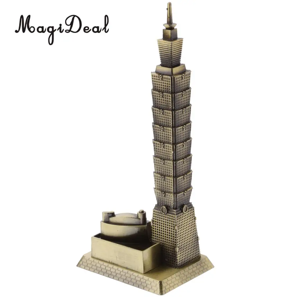 MagiDeal Taipei 101 Tower Building Architecture Model of Taiwan Desktop Ornament for Bedroom Home Bars Cafes Restaurants