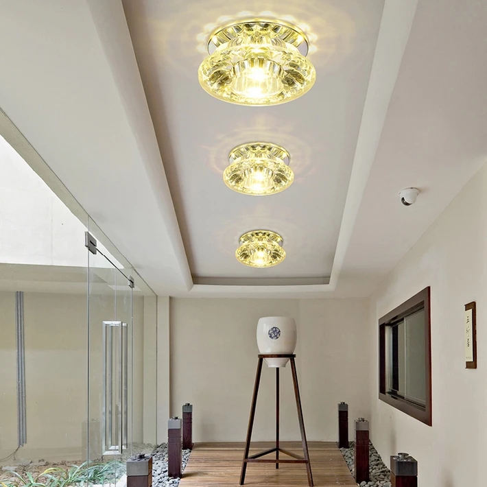 3W Led lighting ceiling light crystal lamp aisle lights led spotlight