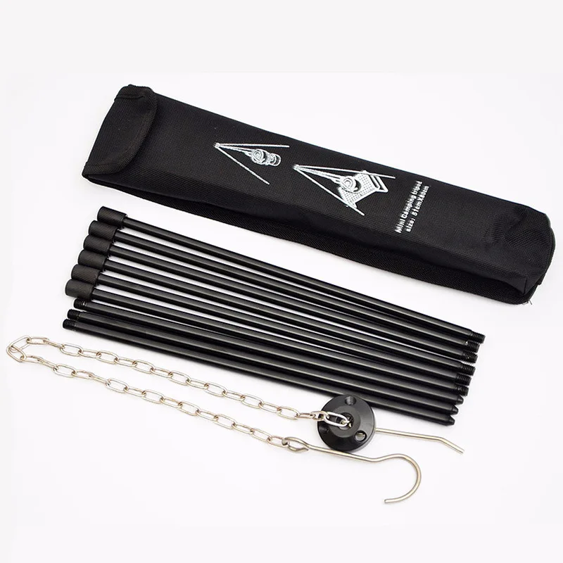  Outdoor Camping Picnic Cooking Tripod Hanging Pot Durable Portable Campfire Picnic Pot Cast Iron Fi