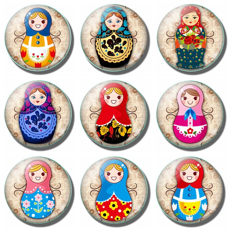 Russian Doll 30MM Fridge Babushka Nesting Matryoshka Dolls Kids
