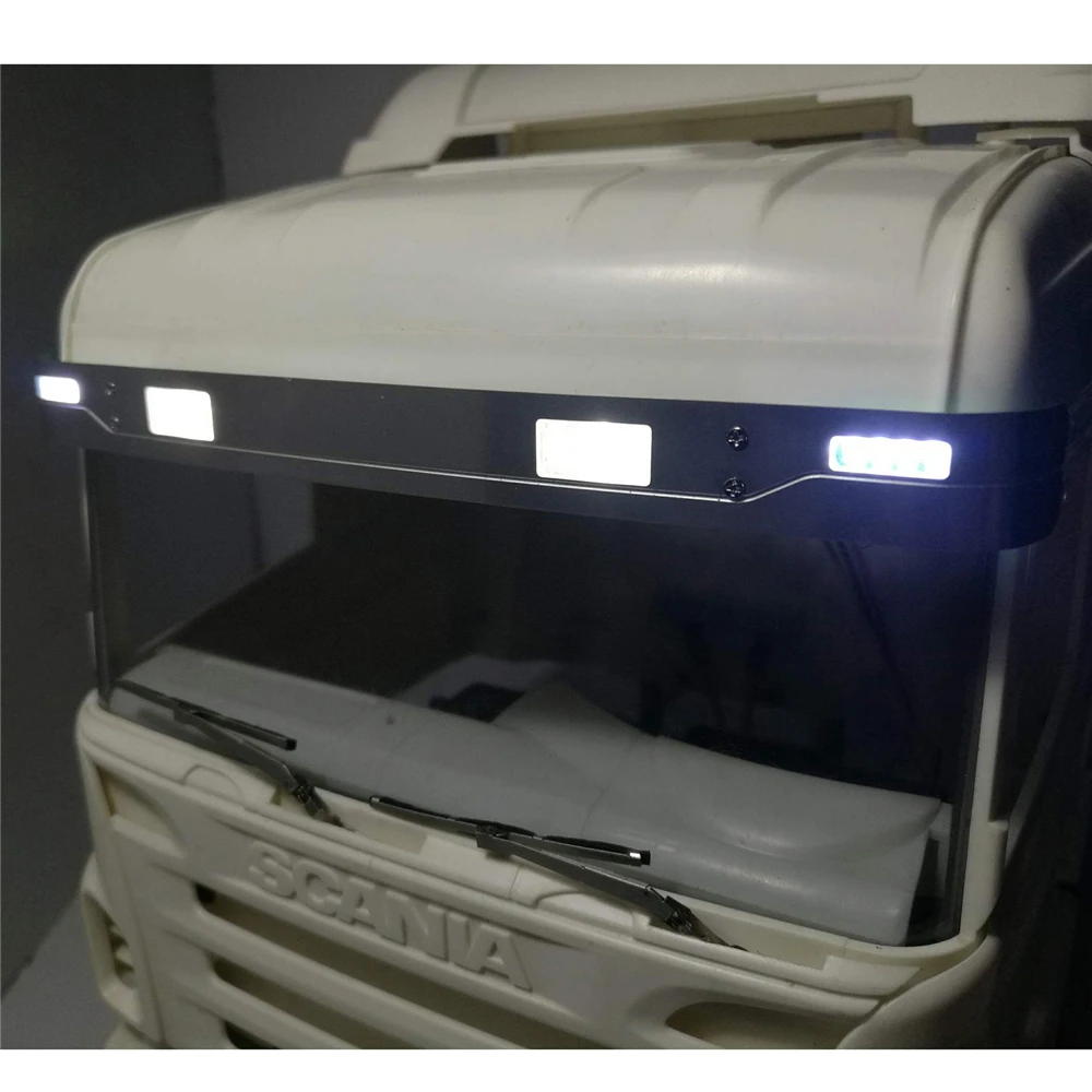 Светильник бар набор для Tamiya 1/14 RC Scania R470/R620 прицеп RC грузовик украшения солнцезащитный экран против света запчасти