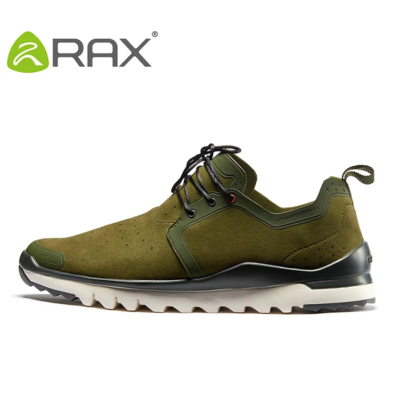 RAX/Мужская прогулочная обувь; дышащие кроссовки с утяжелением под светильник; женская спортивная обувь для улицы; Мужская Брендовая обувь; обувь для бега - Цвет: khaki green men