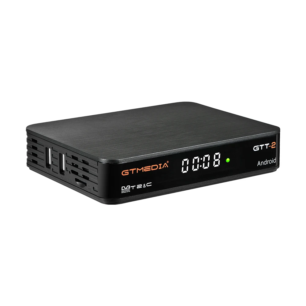 GTMEDIA GTT2 Amlogic S905D 2 GBRAM+ 8 Гб Android tv box+ 1 год CCCAM поддержка DVB-T2/T/кабель(J83.A/B/C)/ISDBT Youtube IP tv