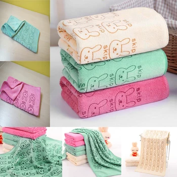 

Lovely Rabbit Baby Infant Newborn Bath Towel Washcloth Bathing Cloth Soft