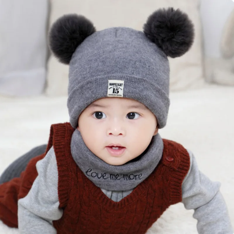 Buy Baby Scarf Hat Toddler Kids Warm Winter Wool Scarf