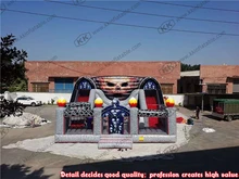 Halloween theme Inflatable bouncer slide ghost bouncy castle combo