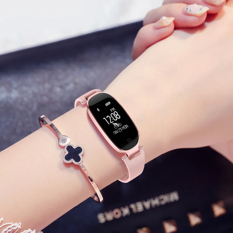 Для девочек smart watch S3 Bluetooth Водонепроницаемый IP67 модные женские туфли монитор