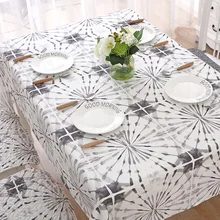 Cotton tablecloth, modern minimalist Nordic style living room round tablecloth, rectangular tablecloth Cotton tablecloth, modern minimalist Nordic style living room round tablecloth, rectangular tablecloth