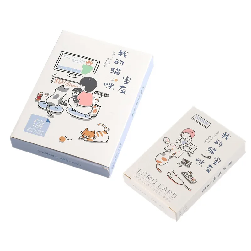 

30 Sheets/Set My Friend and Cute Cat Paper Postcard Lomo Card Greeting Card Birthday Gift Card 2 Sizes